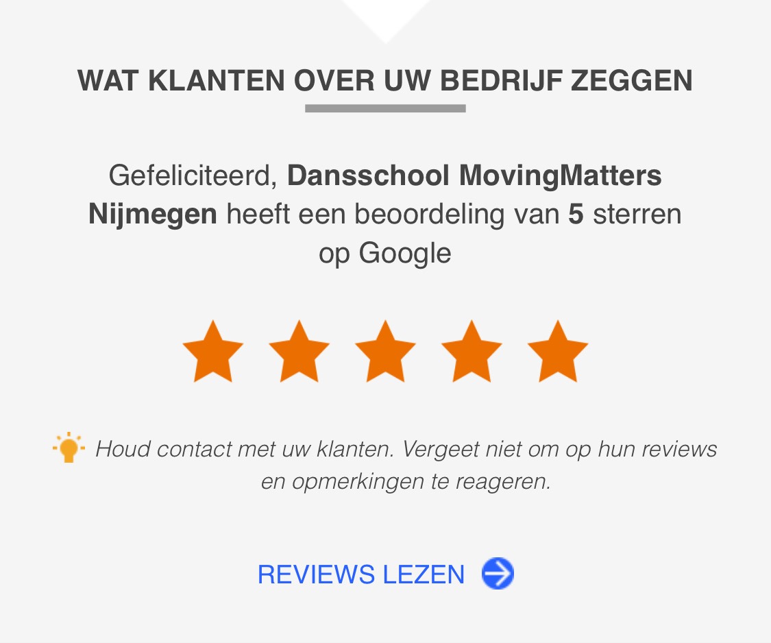 Google Reviews Dansschool Nijmegen leren dansen in Elst goede dansschool Berg en Dal MovingMatters jongens streetdance